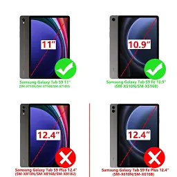 Чохол до планшета BeCover Flexible TPU Mate Samsung Tab S9 (SM-X710/SM-X716)/S9 FE (SM-X510/SM-X516B) 11.0" Don''t Touch (712533) - мініатюра 2