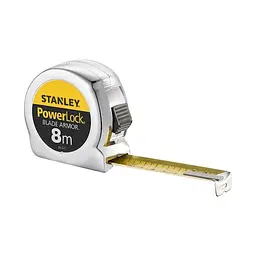 Рулетка Stanley Powerlock армована стрічка пластикова 8 м х 25 мм (0-33-527) - мініатюра 2