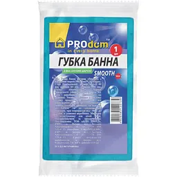 Губка Prodom Smooth банная прямоугольная фигурная массирующим слоем  