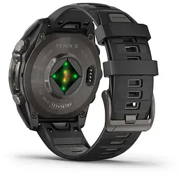 Смарт-годинник Garmin Fenix 8 47 мм Solar Сапфір Графіт/Титан Карбоновий DLC з силіконовим ремінцем QuickFit 22 мм - мініатюра 3