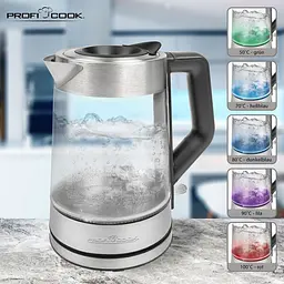 Електрочайник скляний PROFI COOK PC-WKS 1190 G - мініатюра 4