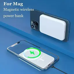 Магнітний УМБ Power Bank Battery Pack MagSafe 4000 mAh - мініатюра 5