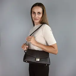 Сумка шкіряна жіноча Virginia Conti 04349 шоколадна - мініатюра 8