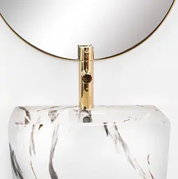 Умивальник Rea Aris marble підлоговий REA-U6906, Мрамор - мініатюра 2