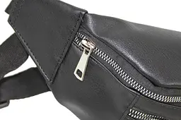 Поясна сумка-бананка з екошкіри Wallaby 5345 Чорна - мініатюра 4