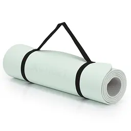 Килимок спортивний Actiget TPE 183 x 61 x 0.6 см для йоги та фітнесу ACT0024 Mint/Grey