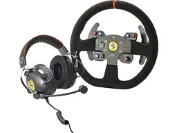 Комплект (руль + гарнитура) ThrustMaster Race Kit Ferrari 599XX EVO Edition With Alcantara (4160771) - миниатюра 2