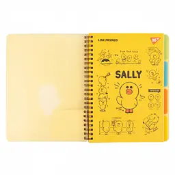 Зошит для записів Yes Line Friends Sally А5 80 аркушів у лінію обкладинка софт-тач (765736) - мініатюра 2