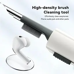Набір для очищення девайсів ESSAGER 5 in 1 cleaning brush White and Grey (EQJ05-QF02) - мініатюра 5