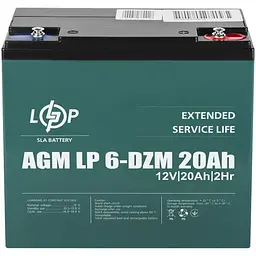 Акумулятор LogicPower LP 6-DZM-20 Ah тяговий свинцево-кислотний