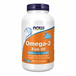 Омега-3 Now Foods 1000 мг 180/120 Fish Gelatin 200 sgels