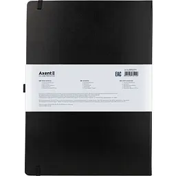 Книга записна Axent Partner Grand A4 в клітинку 100 аркушів чорна (8203-01-A) - мініатюра 3