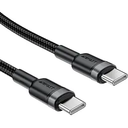 Кабель USB 2.0 Type-C M-M, 1.2 м, 60W aluminum alloy Чорний, C22-03 Acefast - мініатюра 3