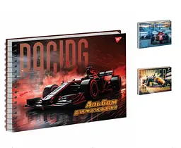 Альбом для малювання Yes А4 40 аркушів 100 г/м² на спіралі Racing - мініатюра 2