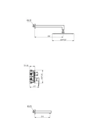 Душова система прихованого монтажу Gappo 1/4 G7102, 3 функції, Хром - мініатюра 9