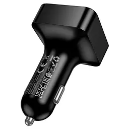 АЗП FM модулятор Borofone BC63 Selecto QC3.0 (2USB-A) Black - мініатюра 4