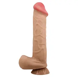 Фалоімітатор Pretty Love Sliding Skin Mendel 10.2" Flesh - мініатюра 3