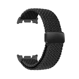 Ремінець для Samsung Watch 8/8 Classic (20x113 mm), Braided Solo Loop, чорний, нейлоновий, текстильний, плетений, еластичний змінний браслет для смарт-годин, ArmorStandart (ARM87352) - мініатюра 2