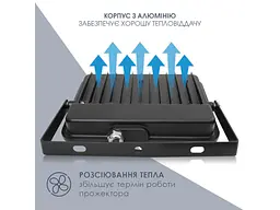 Вуличний прожектор ELM Matrix M 50W 6500K (26-0037) - мініатюра 6