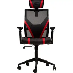 Геймерське крісло GT Racer чорне з червоним (X-6674 Black/Red)
