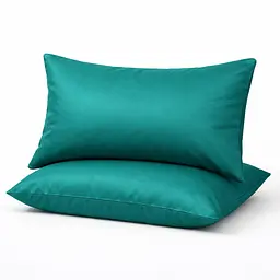 Комплект наволочок Ecotton 50х70 см 2 шт смарагдового кольору Dark Green (24969) - мініатюра 1