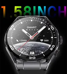 Смарт-годинник з навушниками Lemfo Q11 Black (18755-hbr) - мініатюра 5