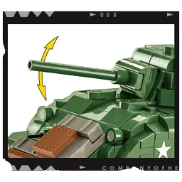 Конструктор Cobi Company of Heroes 3 Танк M4 Шерман, 615 деталей (COBI-3044) - мініатюра 3