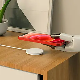 Зарядка Qi HOCO Original series magnetic wireless fast charger CW28 15W белое - мініатюра 3