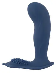 Стимулятор простати You2Toys Vibrating Butt Plug With Nubs, 11.7 см синій - мініатюра 3