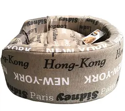 Лежак для собак та котів Ferplast Dandy Cities 55 коричневий 55x41x15 см 82942096 - мініатюра 3