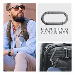 Силіконовий чохол для навушників Apple AirPods 4, Hang Case, фіолетовий, ультратонкий захисний кейс товщиною 2 мм, захист від подряпин, пилу та ударів, компактний, з карабіном для кріплення, ArmorStandart (ARM81282) - мініатюра 6
