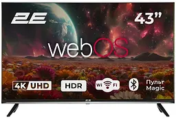Телевізор 43" LED 4K 60Hz Smart WebOS Black 2E teh0018402