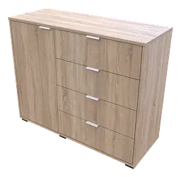 Комод Doros GС1 Дуб Cонома 100х40х81.2 (41510077) - мініатюра 3