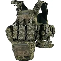 Плитоноска Kiborg GU gen.2 + 8 підсумків Pixel (1000-k45008)