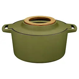 Каструля чавунна Fiskars Norden 4л колір кропива (1071128)