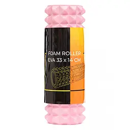 Масажний ролик Cornix EVA 33 x 14 см (валик, ролер) XR-0326 Light Pink - мініатюра 5