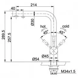 Змішувач для кухонного миття Franke Atlas Clear Water 120.0179.978 - мініатюра 3