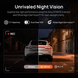 Автомобільний відеореєстратор 70mai Dash Cam 4K A810S [168012] - мініатюра 11