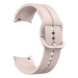 Браслет Five Classic для Samsung Galaxy Watch 4 - рожево-бежевий ширина кріплення 20мм силікон Watchbands (W10-6WB90250090) - мініатюра 2