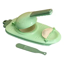 Верстат прес-форма машинка для розкочування тіста та автоматичного ліплення вареників та пельменів, A-plus Зелений 84304