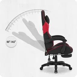 Крісло Cabro C501 Black-Red тканина - мініатюра 7