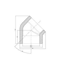 Кутник PPR Thermo Alliance 110, 45° DSE109 - мініатюра 1
