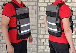 Жилет обтяжувач EasyFit Armor 18 кг набірний з кроком 0,5 кг - мініатюра 2