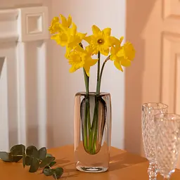 Ваза для квітів скляна в стилі Мінімалізм 18.5 см, сірий Flower Season HP-10-17 - мініатюра 5