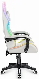 Комп'ютерне крісло Hell's HC-1003 LED RGB White - мініатюра 5