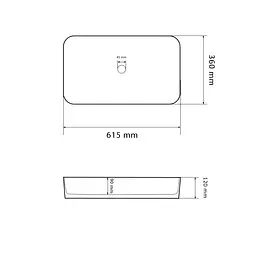Умивальник VBI Triest marble накладний VBI-012711, Мармур - мініатюра 5