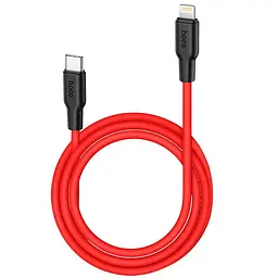 Кабель HOCO Type-C to Lightning Silicone PD charging data cable X21 Plus 1m, 3A, 20W - мініатюра 2