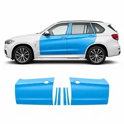Антигравійна захисна бронеплівка за лекалами для BMW X5 F15 2013-2018 - зони дверей і стійки вікон