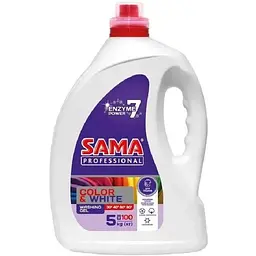 Гель для прання SAMA 4кг COLOR&WHITE Professional
