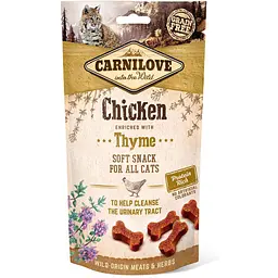 Ласощі для котів Carnilove Chicken with Thyme для підтримки сечовивідної системи 50 г